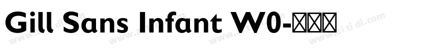 Gill Sans Infant W0字体转换